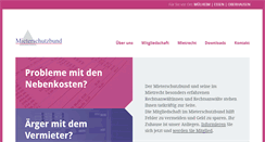 Desktop Screenshot of mieterschutzbund.net