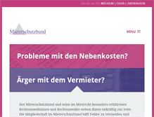 Tablet Screenshot of mieterschutzbund.net